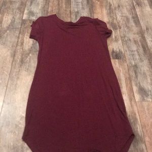 Burgundy dress